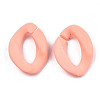 Opaque Spray Painted Acrylic Linking Rings X-OACR-S036-001A-I13-3