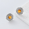 304 Stainless Steel Resin Stud Earrings for Women OH3456-7-1