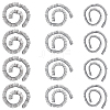 15Pcs 3 Styles Plush Craft Doll Eyelashes Strips DOLL-CP0001-07A-1