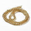Electroplate Transparent Glass Beads Strands EGLA-A034-T4mm-H18-3