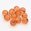 Faceted Round Transparent Acrylic Beads TACR-P053-28mm-25P-1