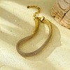 304 Stainless Steel Mesh Chain Choker Necklaces for Women NJEW-U012-03G-01-1