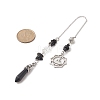Natural Obsidian Pointed Dowsing Pendulums PALLOY-JF02009-01-2