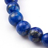 Round Natural Gemstone Beaded Stretch Bracelets BJEW-JB05992-4