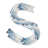 Natural Devil Blue Aquamarine Beads Strands G-NH0073-A01-3