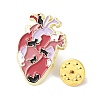 Heart Enamel Pins JEWB-D309-01B-G-3