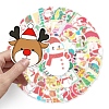 100Pcs Christmas PVC Self Adhesive Stickers XMAS-PW0001-192-4