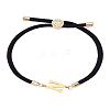 1Pc Adjustable Nylon Cord Slider Bracelets for Women BJEW-LP0001-32N-01-1