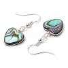 Abalone Shell/Paua Shell Dangle Earrings EJEW-JE06208-4
