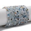 Natural Aquamarine Beads Strands G-L651-C09-4mm-2