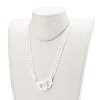 Personalized Acrylic Curb Chain Necklaces NJEW-JN03431-03-5