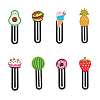 SUPERFINDINGS 8Pcs 8 Style Cartoon Food Shape PVC Bookmarks AJEW-FH0003-28-1