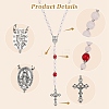 DIY Rosary Bead Necklaces Making Kits DIY-SC0031-47-6