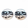 Transparent Printed Acrylic Pendants KY-S163-300-2