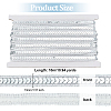 Sparkle Polyester Lace Ribbons OCOR-WH0090-67A-2