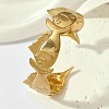 Marine 304 Stainless Steel Cuff Bangles for Women BJEW-Z147-01G-01-1