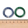 Natural & Synthetic Mixed Gemstone Lingking Rings G-K357-02-3