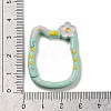 Spray Painted Alloy Spring Gate Ring FIND-Z040-01-4