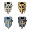 4Pcs 4 Styles Brass European Beads KK-HS0002-03-1