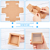 Kraft Paper Cardboard Jewelry Boxes CON-FH0001-32B-4