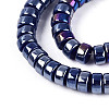 AB Color Plated Opaque Glass Beads Strands LS-GLAA-T026-3x6mm-P09-3