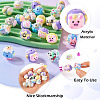 26Pcs 13 Styles Hand Painted Opaque Acrylic with Enamel Beads MACR-TA0001-93-5