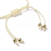 Sunflower Alloy Enamel Charms Braided Bracelets LS-BJEW-A016-01B-3