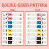 PU Leather & Cotton Name Marker Keychain AJEW-WH0514-033-3