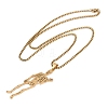 201 Stainless Steel Skeleton Pendant Necklaces LS-NJEW-K283-08G-2