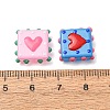 Glass Enamel Beads GL-CBA33A9-03-4