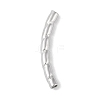 304 Stainless Steel Curved Tube Beads STAS-M071-03H-P-2