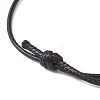 Adjustable Waxed Polyester Cord Bracelet Making AJEW-JB01312-02-3