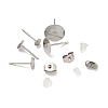 Non-Tarnish 304 Stainless Steel Earring Needle with 201 Stainless Steel Earring Nuts AJEW-Z040-01P-3