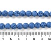 Synthetic Lava Rock Dyed Beads Strands G-H311-08B-09-5