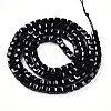 Natural Black Quartz Beads Strands G-T141-60-2