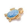 Brass Micro Pave Cubic Zirconia Beads KK-F894-08G-2