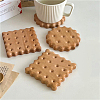 SUPERFINDINGS 4Pcs 2 Style Wooden Cup Mats AJEW-FH0003-35-3