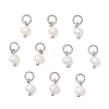 Natural Cultured Freshwater Pearl Potato Charms PALLOY-JF04505-02-1