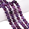Dyed Natural White Jade Beads Strands G-T138-8mm-210-12-1