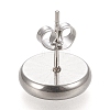 Non-Tarnish 304 Stainless Steel Stud Earring Settings X-STAS-K202-05D-P-3