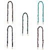 Givenny-EU 5Pcs 5 Colors Acrylic Beads Bag Strap FIND-GN0001-07-2