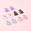 10Pcs 5 Styles Transparent Resin Pendants RESI-FS0001-92-9