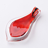 Box-packed Handmade Dichroic Glass Big Pendants DICH-X047-04-3