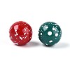Opaque & Spray Painted Acrylic Beads OACR-G049-01A-2