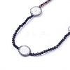 Natural Howlite Beaded Necklaces NJEW-G323-02-2