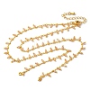 Brass Cable Chain Necklace Making KK-K337-12G-08-1