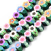 Handmade Polymer Clay Beads Strands CLAY-N010-089A-1