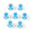 Transparent Acrylic Enamel Beads MACR-N008-60A-3