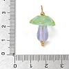 304 Stainless Steel with Handmade Bumpy Lampwork Pendants LA-CBA4231-01F-G-3
