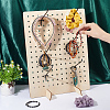 1 Set Rectangle Wood Slant Back Earring Display Stands EDIS-BC0001-02-3